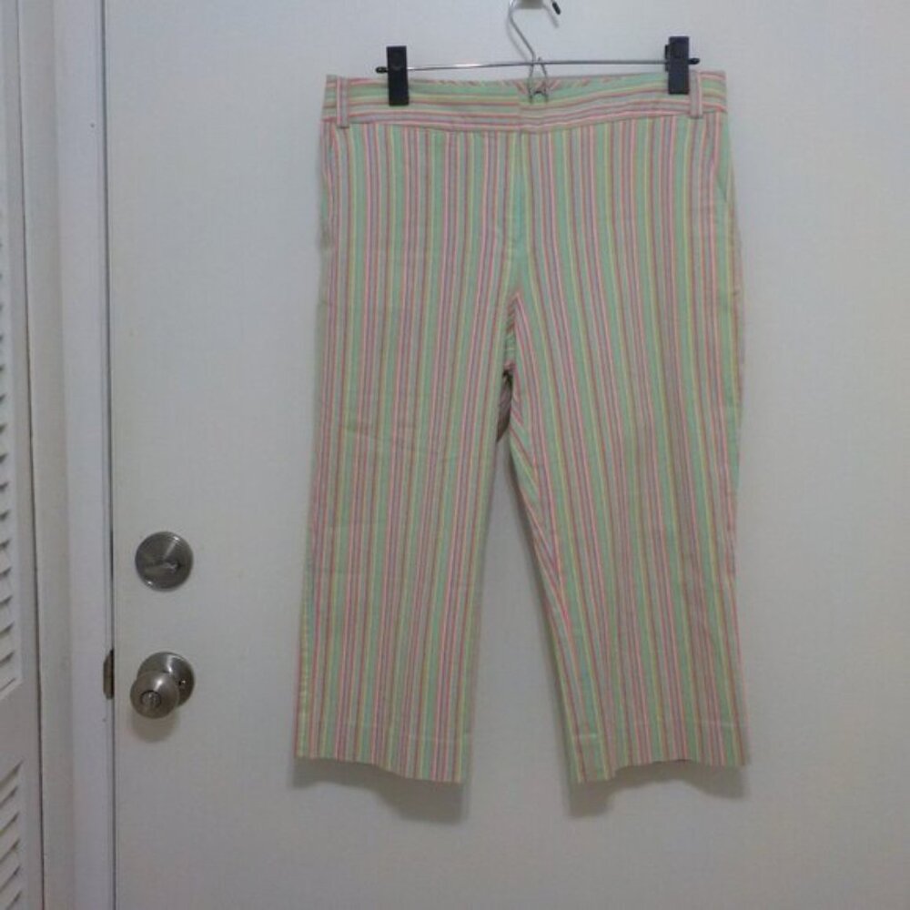 Sigrid Olsen Capris Striped Size 10